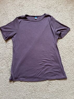 Old Navy Luxe Ribbed Casual Slub Tee